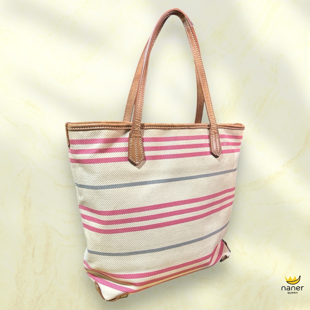 Burberry blue label pink Striped Tote Bag